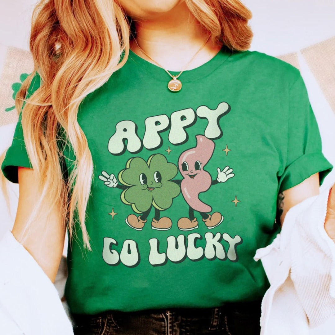 appygoluckygreen Appy Go Lucky T-Shirt - Image 1